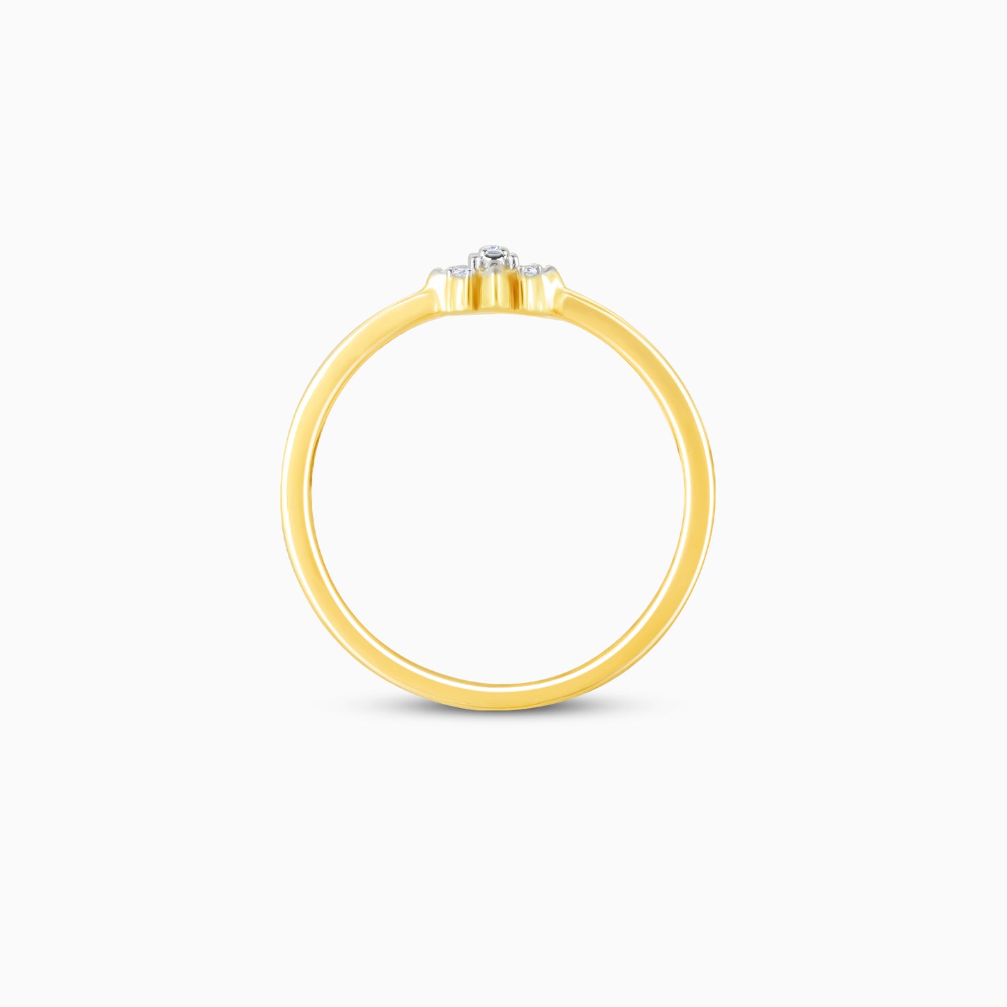 Gold Petal Perfection Diamond Ring