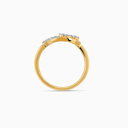 Gold Serene Flora Diamond Ring