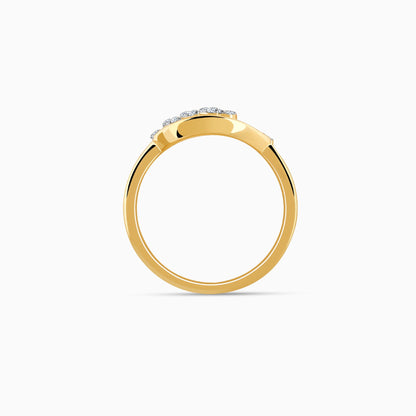 Gold Branchshine Diamond Ring