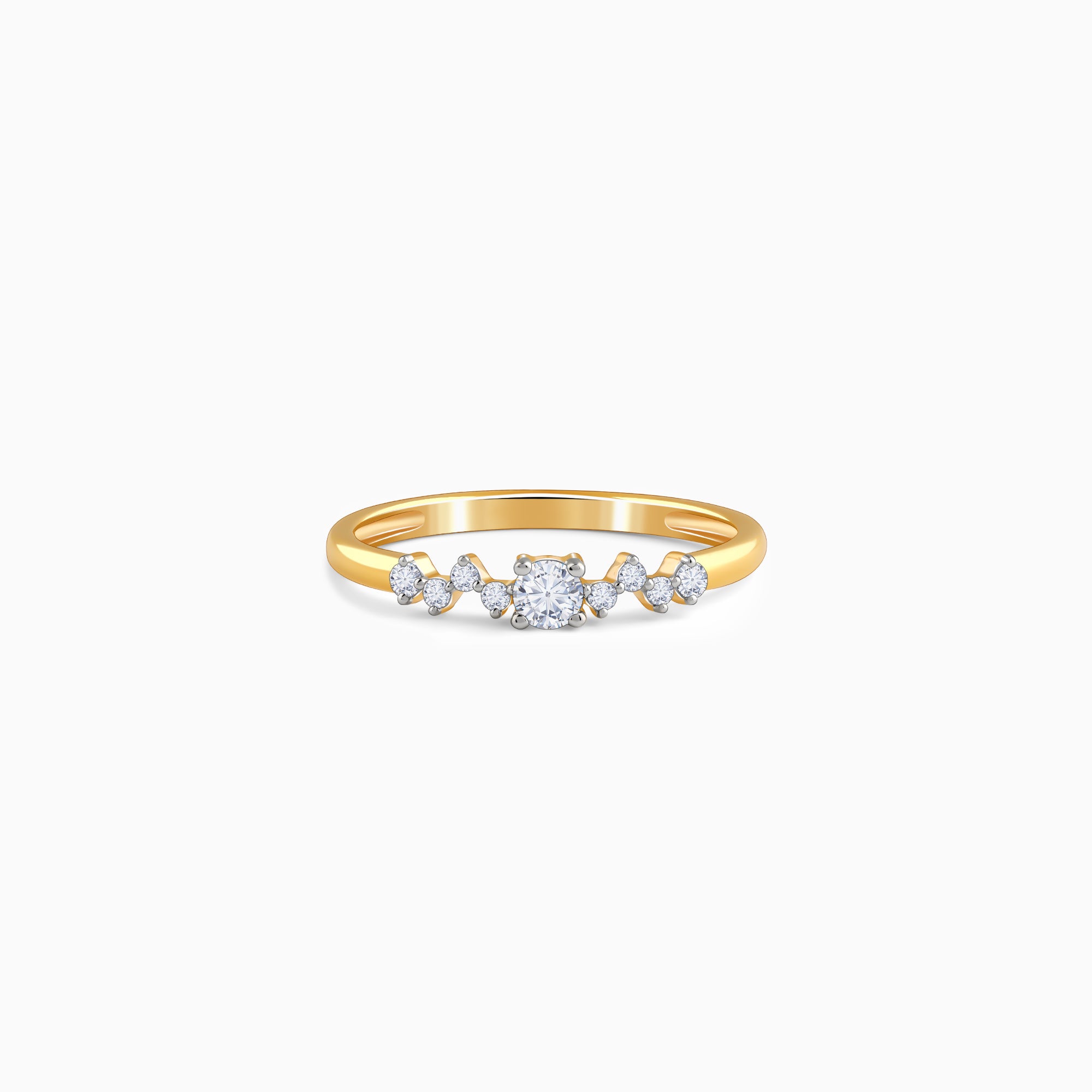 Gold Velvet Light Lab Grown Diamond Ring - Image 1
