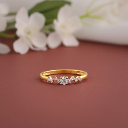 Gold Velvet Light Lab Grown Diamond Ring