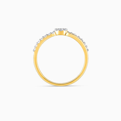 Gold Intertwined Spark Lab Grown Diamond Ring