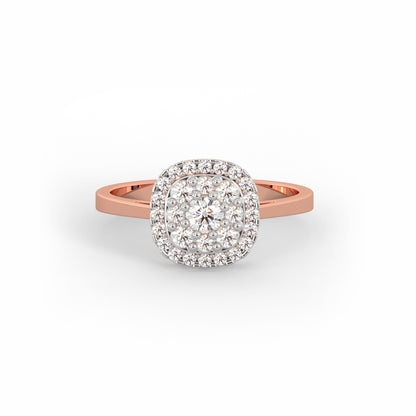 Rose Gold Pristine Solitaire Diamond Ring