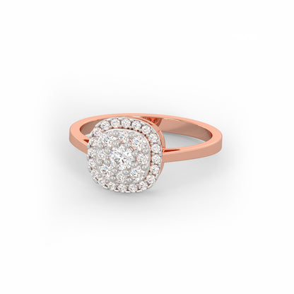 Rose Gold Pristine Solitaire Diamond Ring