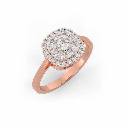 Rose Gold Pristine Solitaire Diamond Ring