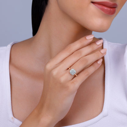 Rose Gold Pristine Solitaire Diamond Ring