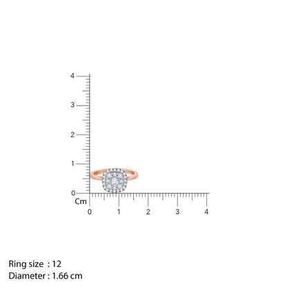 Rose Gold Pristine Solitaire Diamond Ring