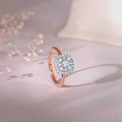 Rose Gold Pristine Solitaire Diamond Ring