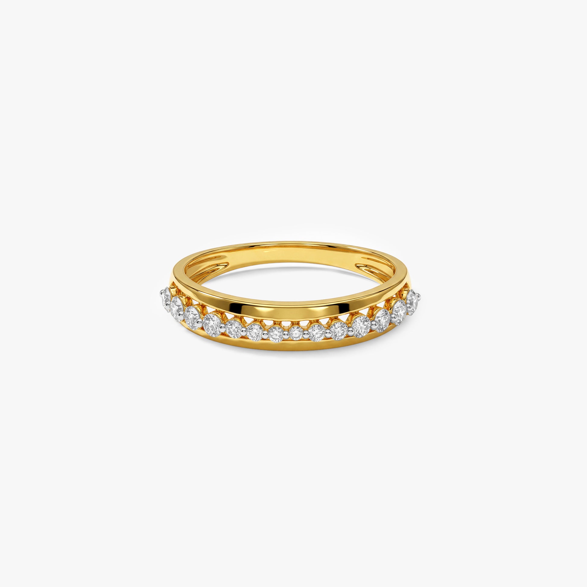 Gold Ligne Eternelle Lab Grown Diamond Ring (Size 12)
