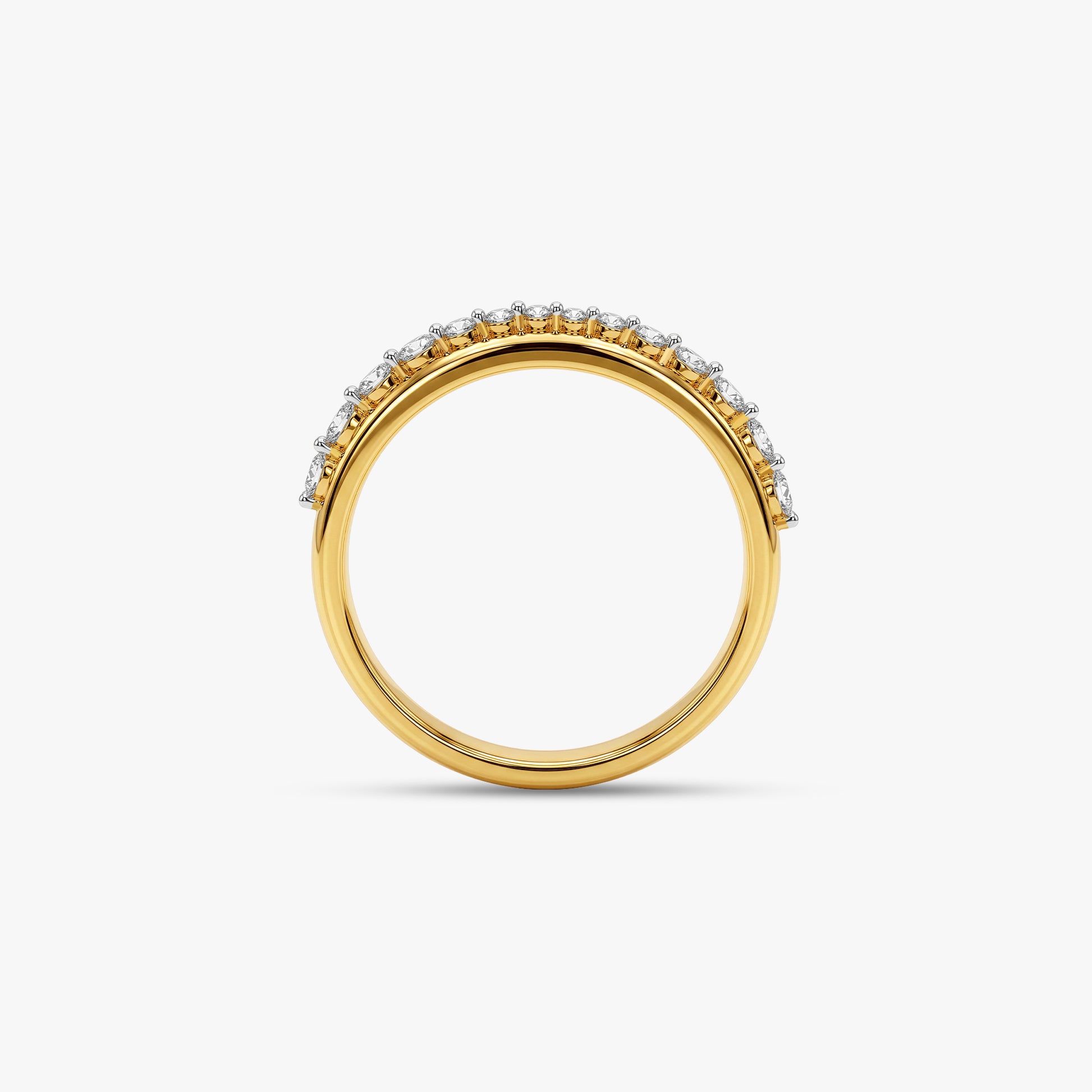 Gold Ligne Eternelle Lab Grown Diamond Ring (Size 12)