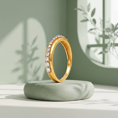 Gold Ligne Eternelle Lab Grown Diamond Ring (Size 12)