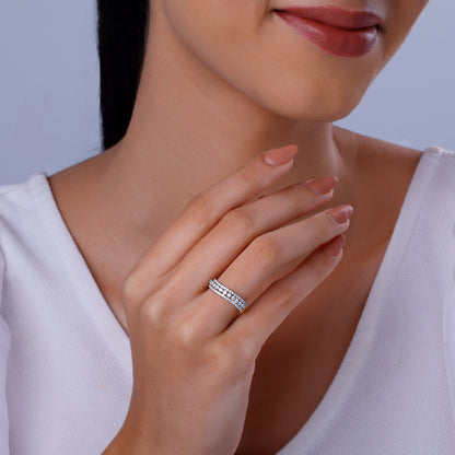 Gold Radiant Unity Diamond Ring