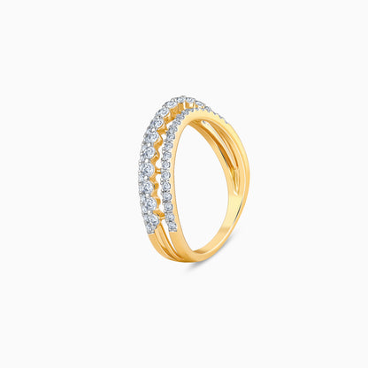 Gold Radiant Unity Diamond Ring