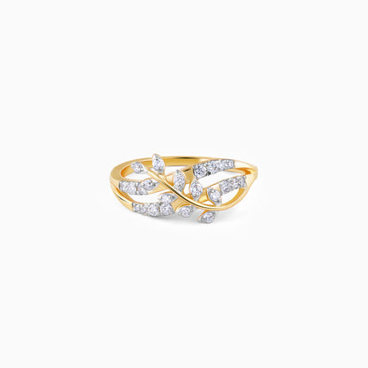 Gold Elysian Twist Lab Grown Diamond Ring