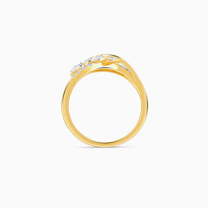 Gold Elysian Twist Lab Grown Diamond Ring