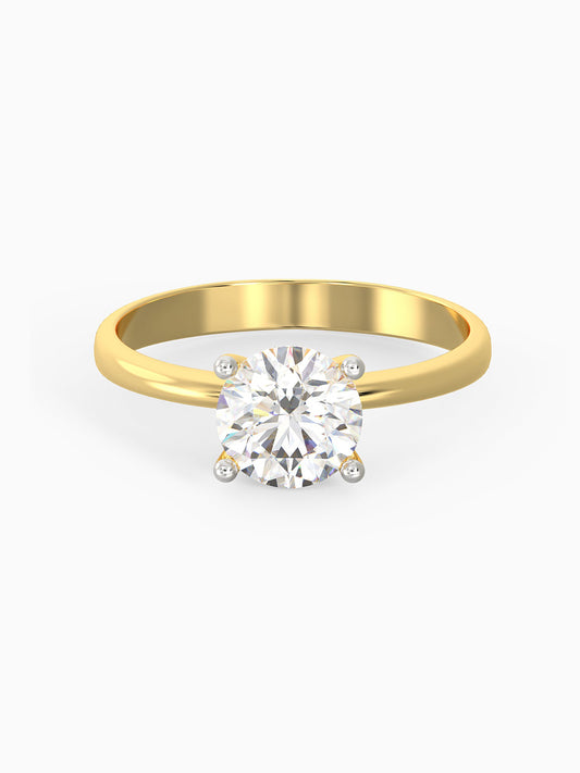 Anushka Sharma Gold Mystic Aura Solitaire Diamond Ring