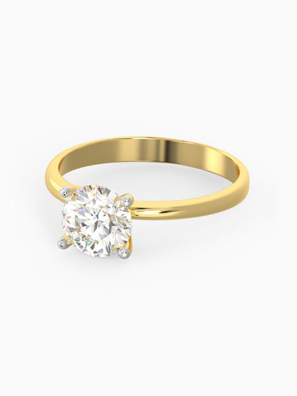 Anushka Sharma Gold Mystic Aura Solitaire Diamond Ring