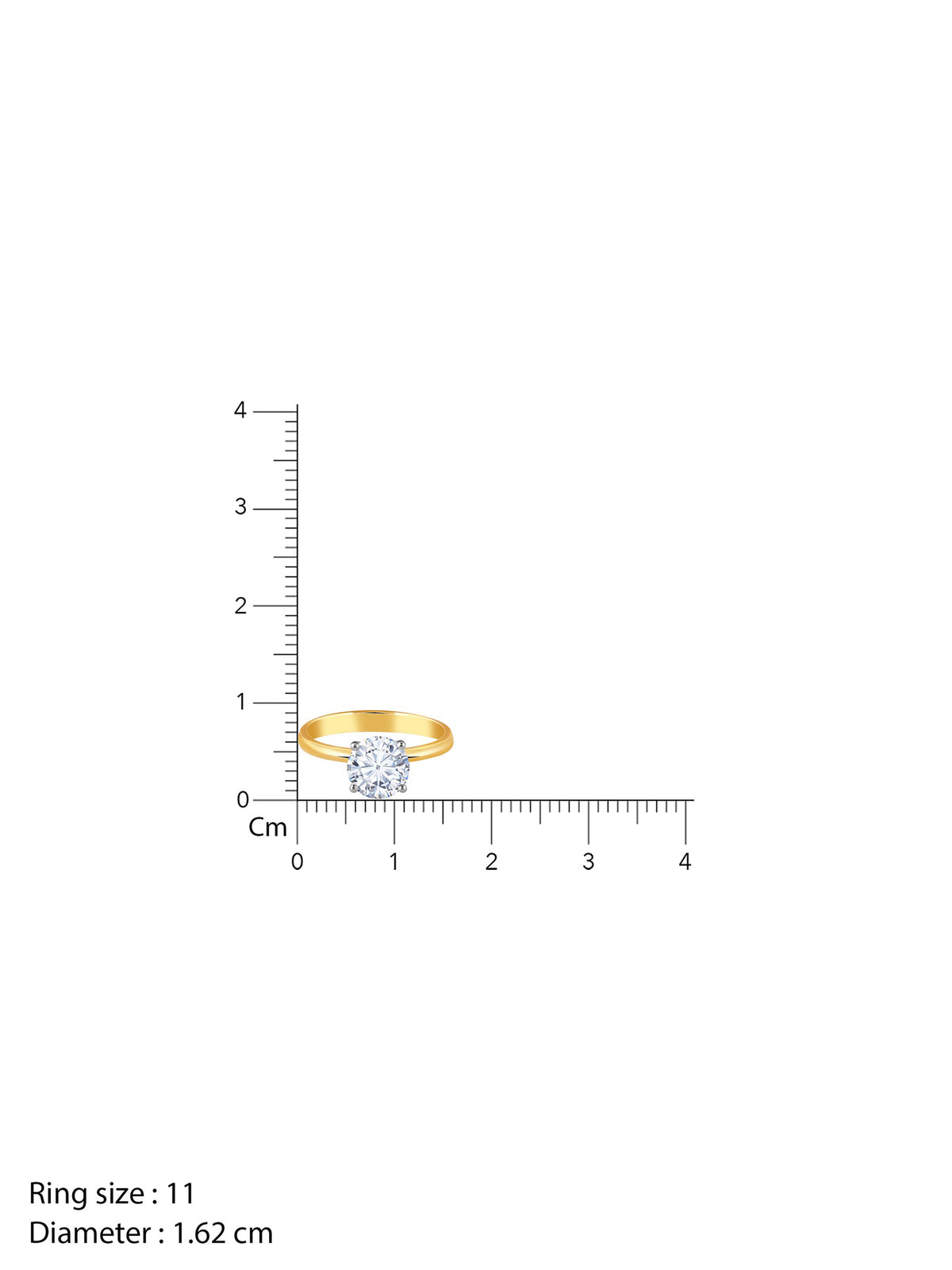 Anushka Sharma Gold Mystic Aura Solitaire Diamond Ring