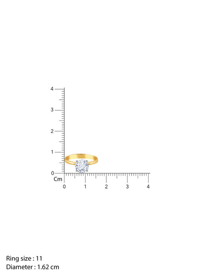 Anushka Sharma Gold Mystic Aura Solitaire Diamond Ring
