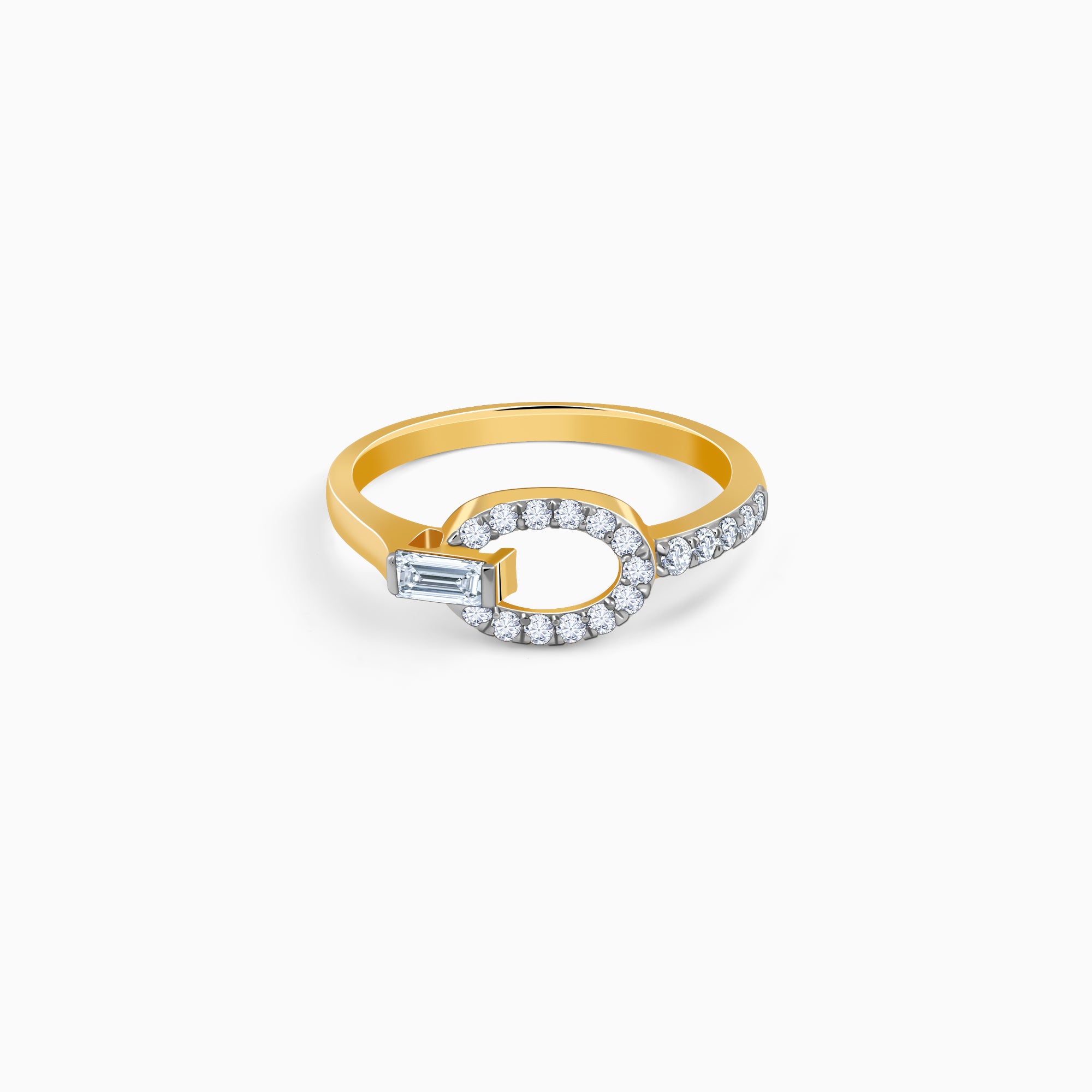 Gold Glamourous Cirque Lab Grown Diamond Ring - Image 1