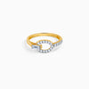Gold Glamourous Cirque Diamond Ring - gold ring for women