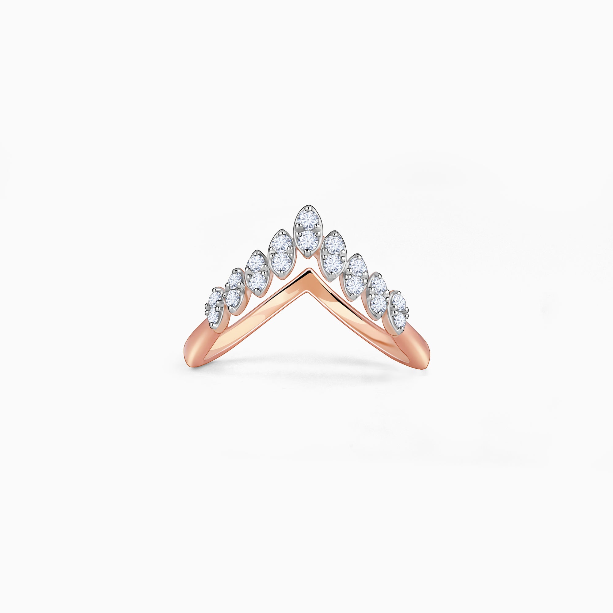 Rose Gold Cuore Diamond Vanki Ring
