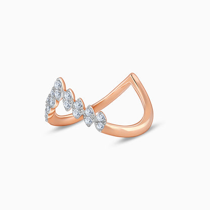 Rose Gold Cuore Diamond Vanki Ring