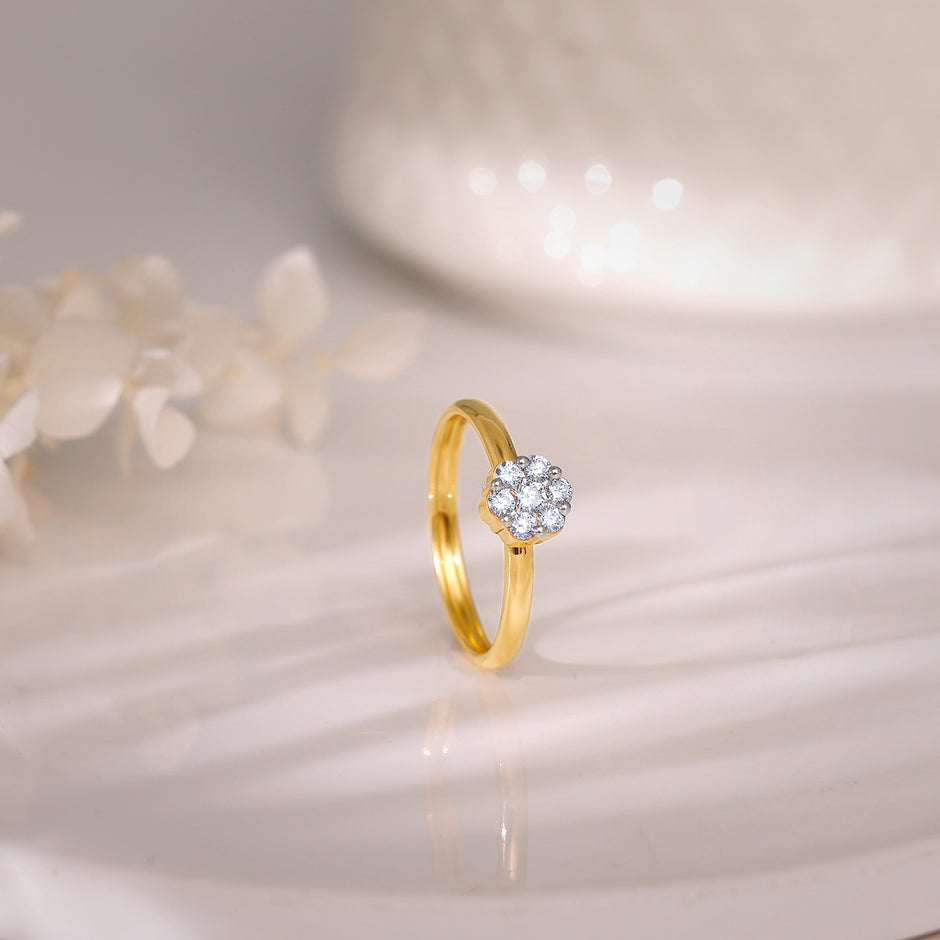 Buy Gold Ring for Women | Elegant Gold Ring Design for Women – Heer by GIVA