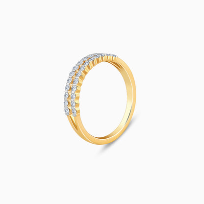 Gold Double Delight Diamond Ring