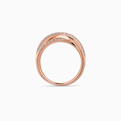 Rose Gold Aceno Diamond Ring