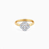 Gold Fleurir Diamond Ring