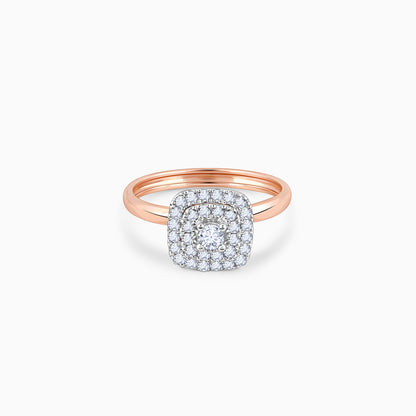 Rose Gold Memorabilia Solitaire Diamond Ring