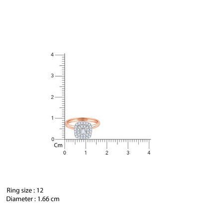 Rose Gold Memorabilia Solitaire Diamond Ring