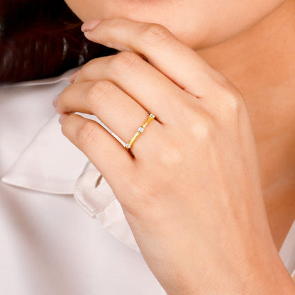 Gold Heavenly Elegance Diamond Ring