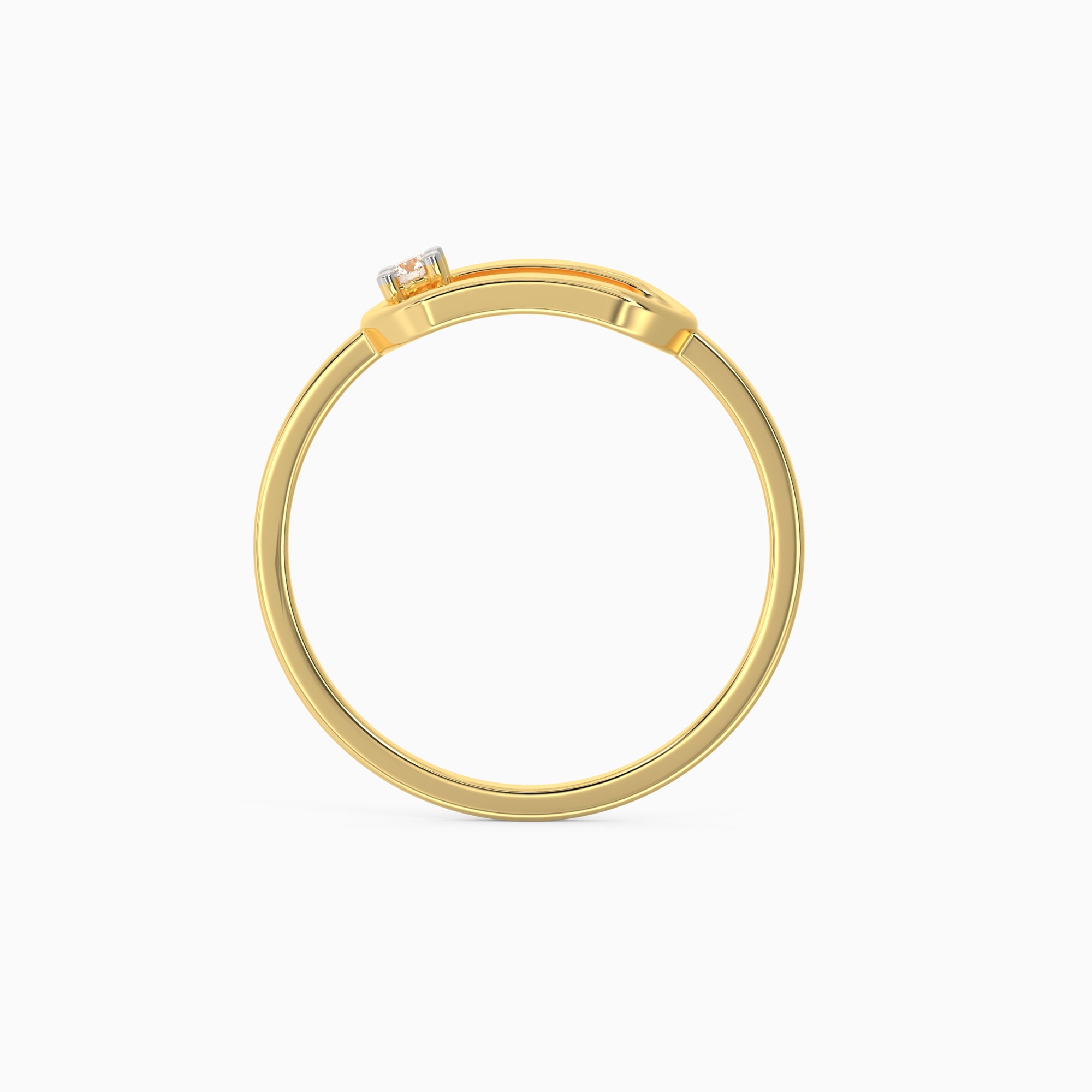 Gold Gleaming Grace Diamond Ring - view 6