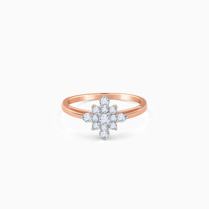Rose Gold Mystic Floral Lab Grown Diamond Ring