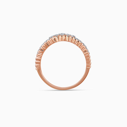 Rose Gold Starlit Halo Lab Grown Diamond Ring