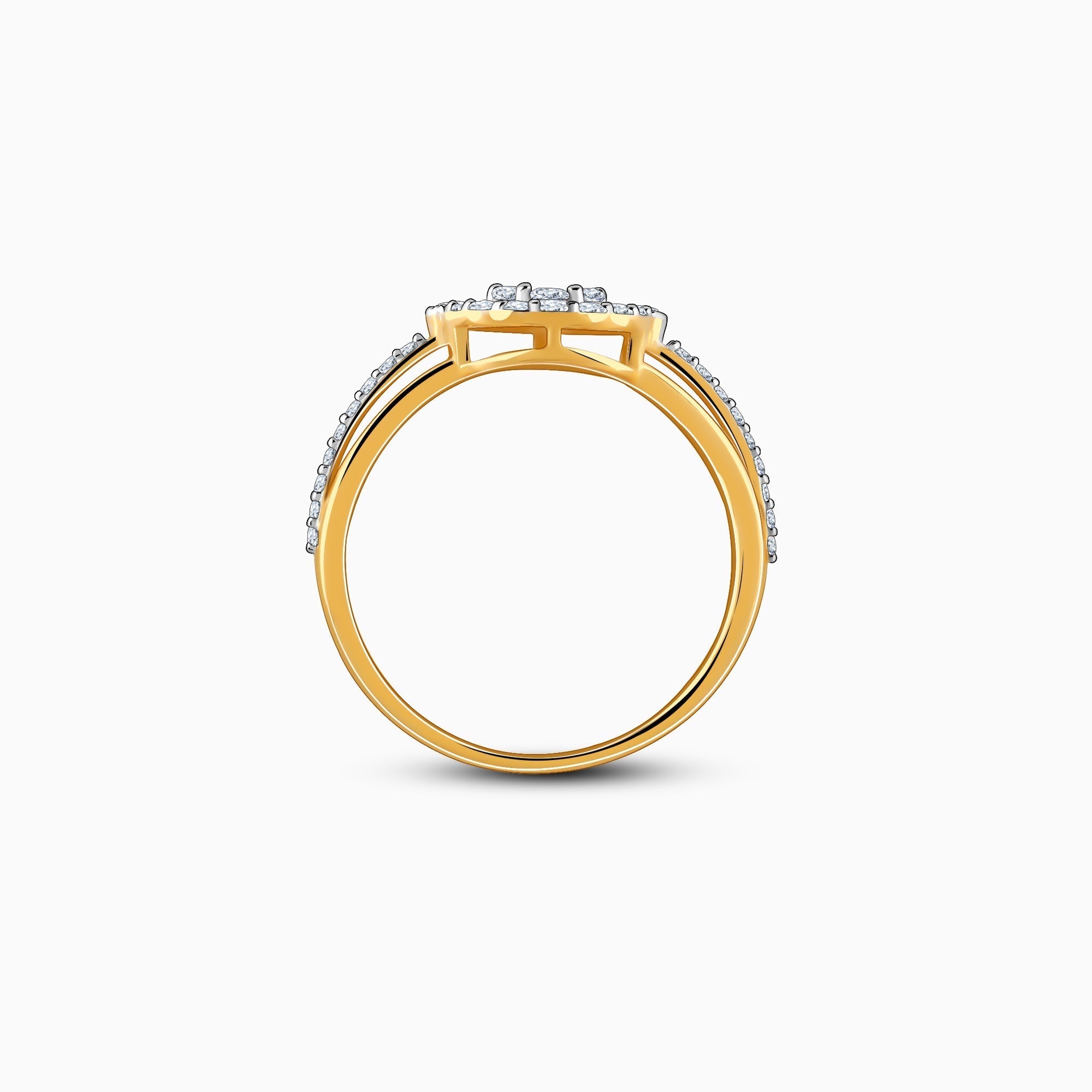 Gold Epireal Lab Grown Diamond Ring - view 5