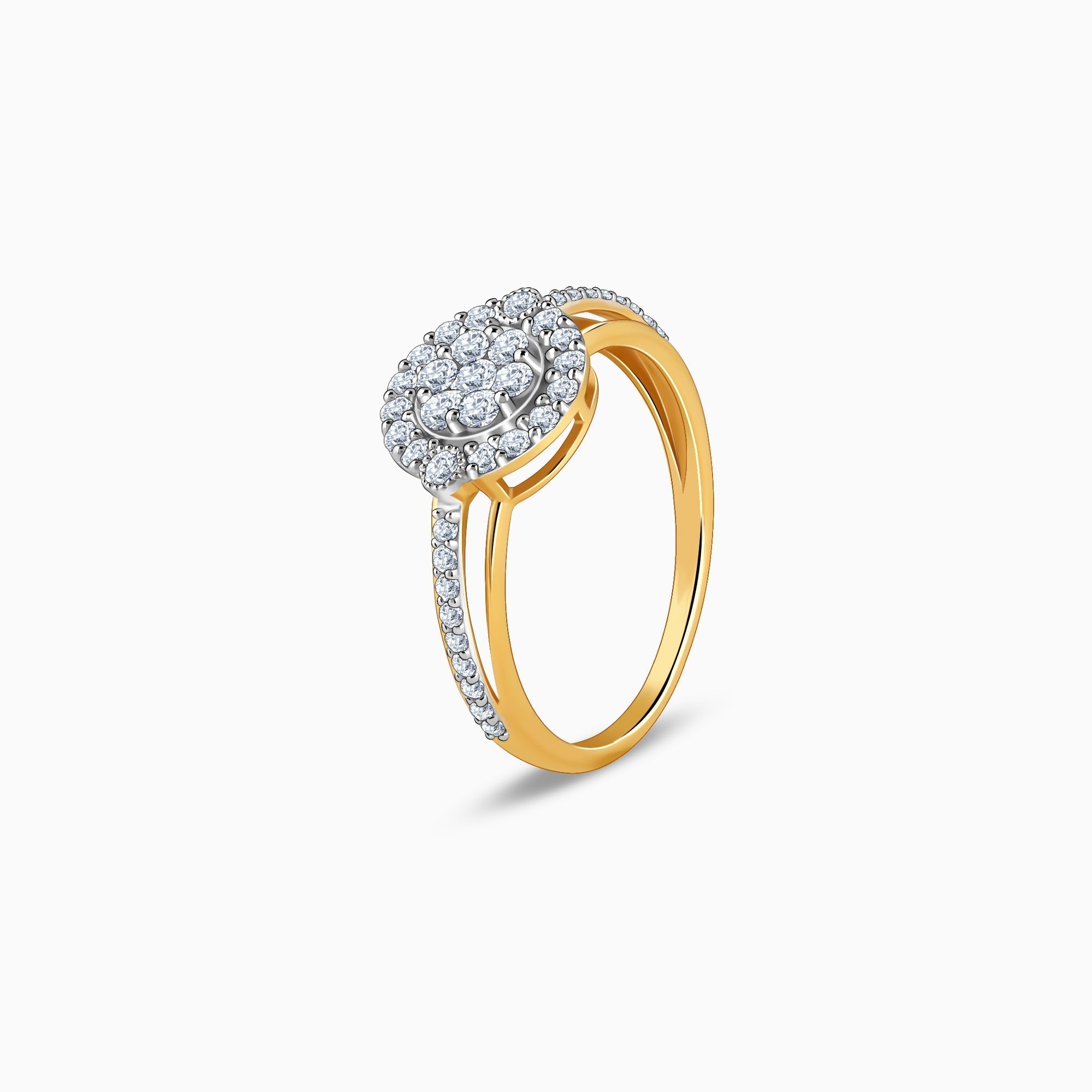 Gold Epireal Lab Grown Diamond Ring - view 4