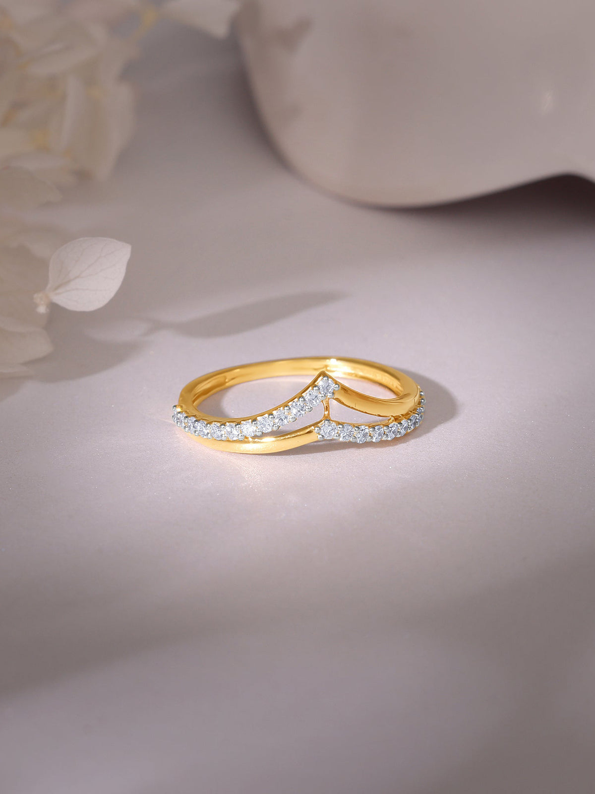 Gold Vividia Lab Grown Diamond Ring