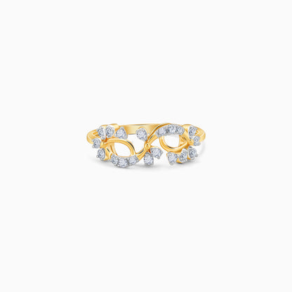 Gold Twinkling Twine Lab Grown Diamond Ring