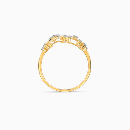 Gold Twinkling Twine Lab Grown Diamond Ring