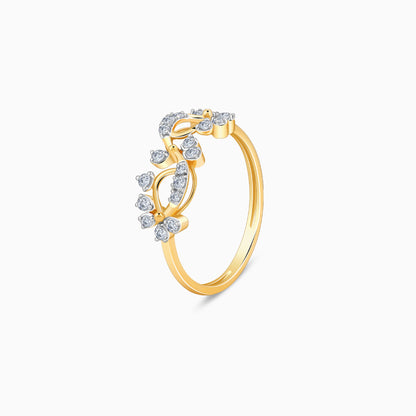 Gold Twinkling Twine Lab Grown Diamond Ring