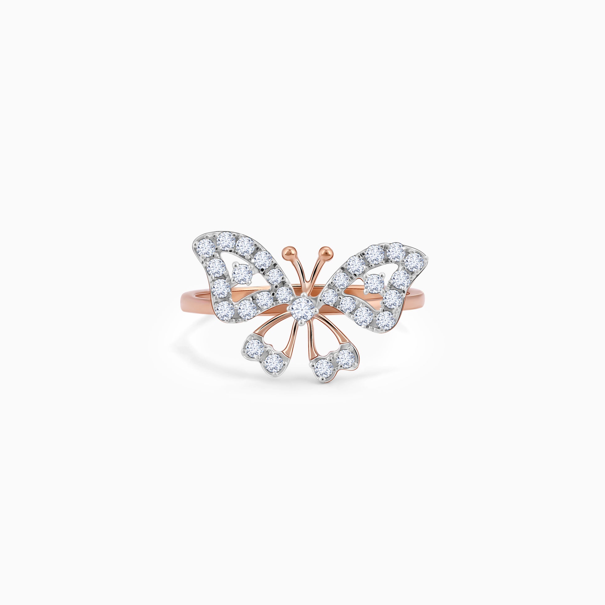 Rose Gold Butterfly Dreams Ring- gold ring for women