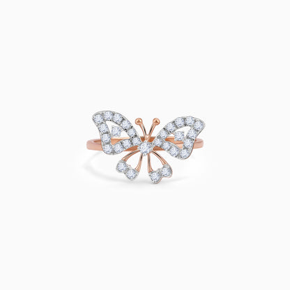 Rose Gold Butterfly Dreams Ring- gold ring for women