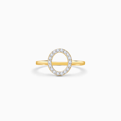 Gold Mini Orbit Lab Grown Diamond Ring