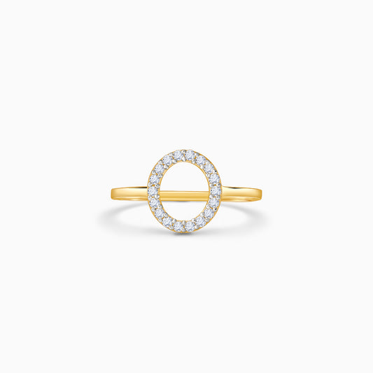 Gold Mini Orbit Lab Grown Diamond Ring