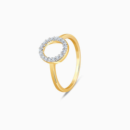 Gold Mini Orbit Lab Grown Diamond Ring