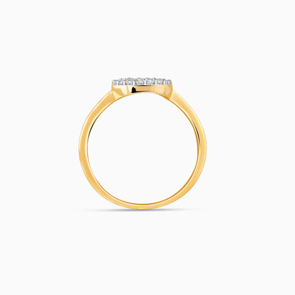 Gold Mini Orbit Lab Grown Diamond Ring