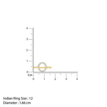Gold Mini Orbit Lab Grown Diamond Ring